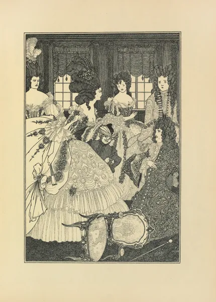The Battle of the Beaux and the Belles From ‘The Rape of the Lock’ av Aubrey Vincent Beardsley