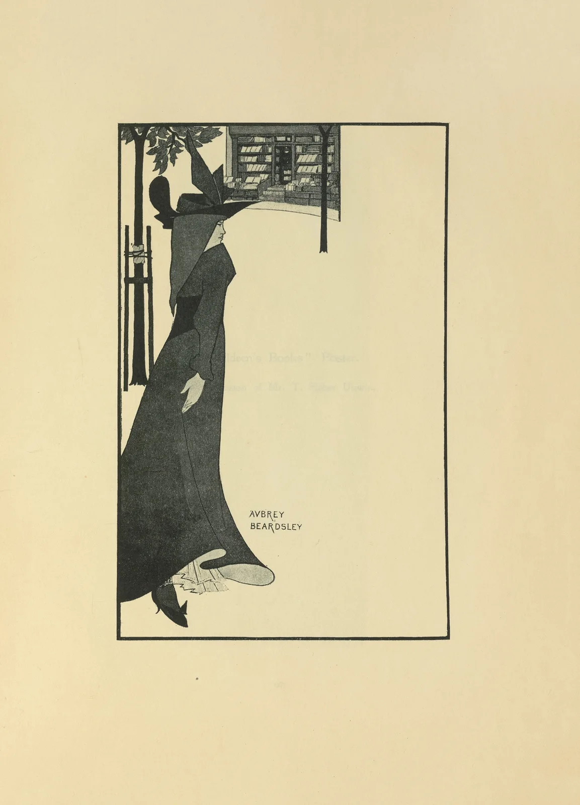 The ‘Pseudonym Library’ Poster av Aubrey Vincent Beardsley