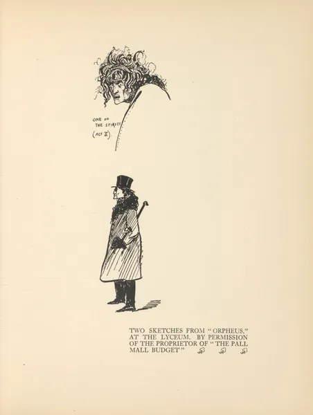 Two Sketches From ‘Orpheus’ – nr 2 av Aubrey Vincent Beardsley