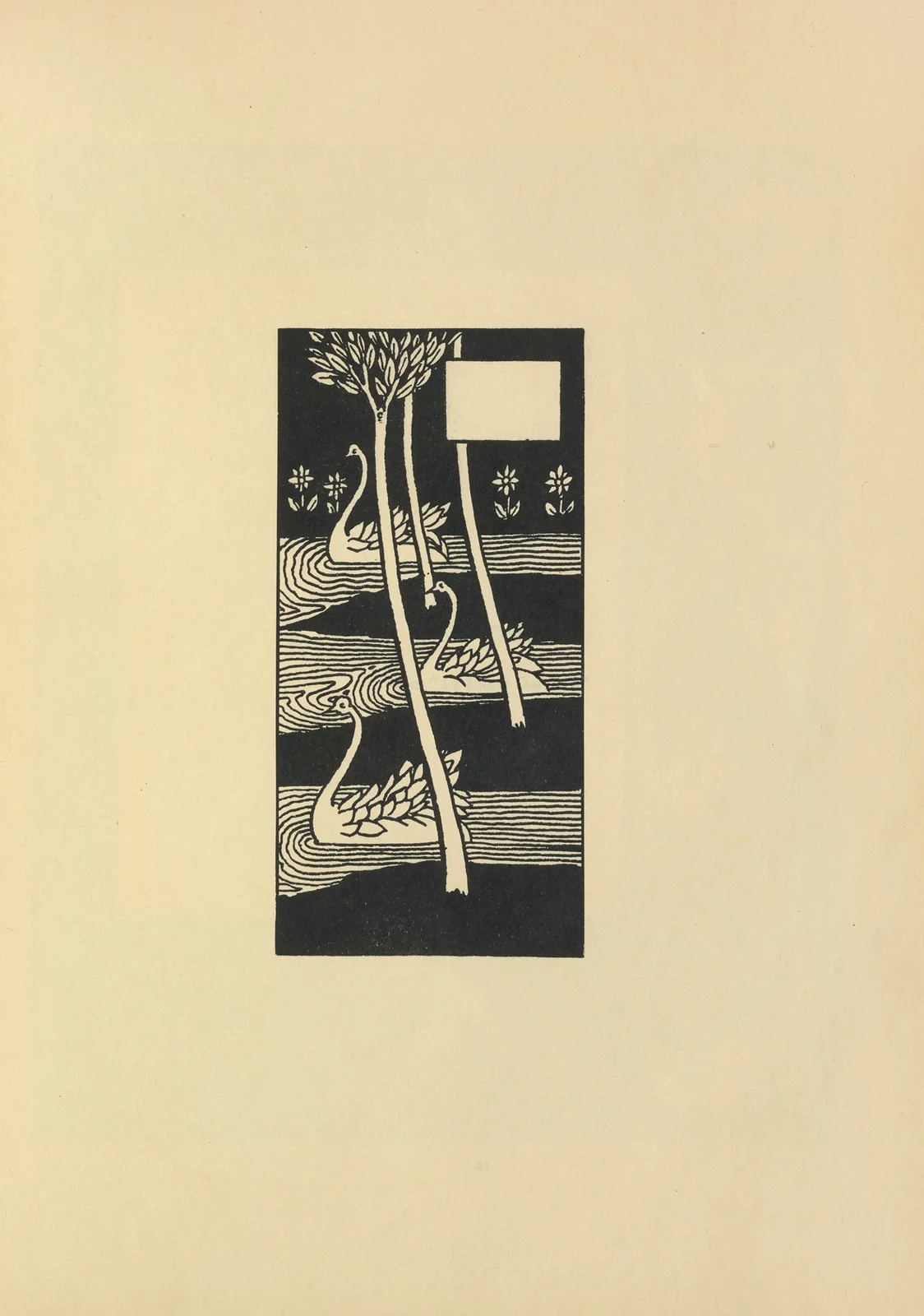 Vignette From ‘Le Morte Darthur’, 1897 – nr 10 av Aubrey Vincent Beardsley