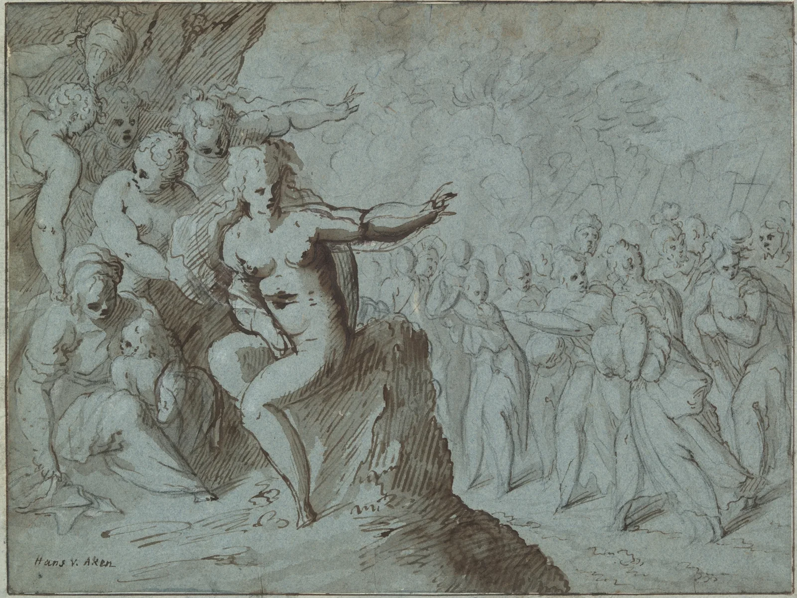 Mythological Scene av Hans von Aachen