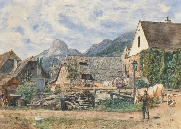 Late Summer in Liezen av Rudolf von Alt