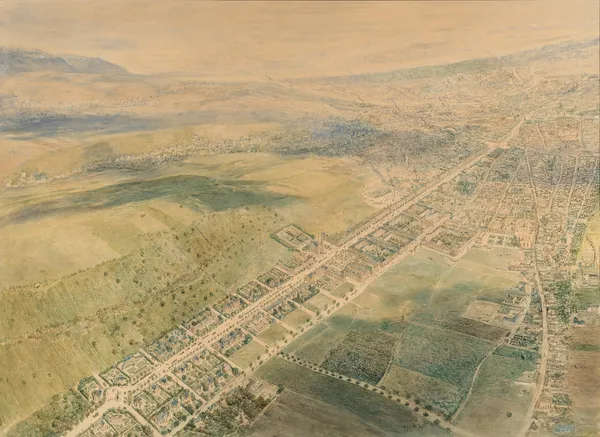 Wien-Dornbacher Boulevard and Alsbach-Einwölbung av Rudolf von Alt