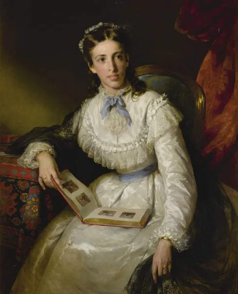Baroness Wilhelmine Von Mylius av Friedrich von Amerling