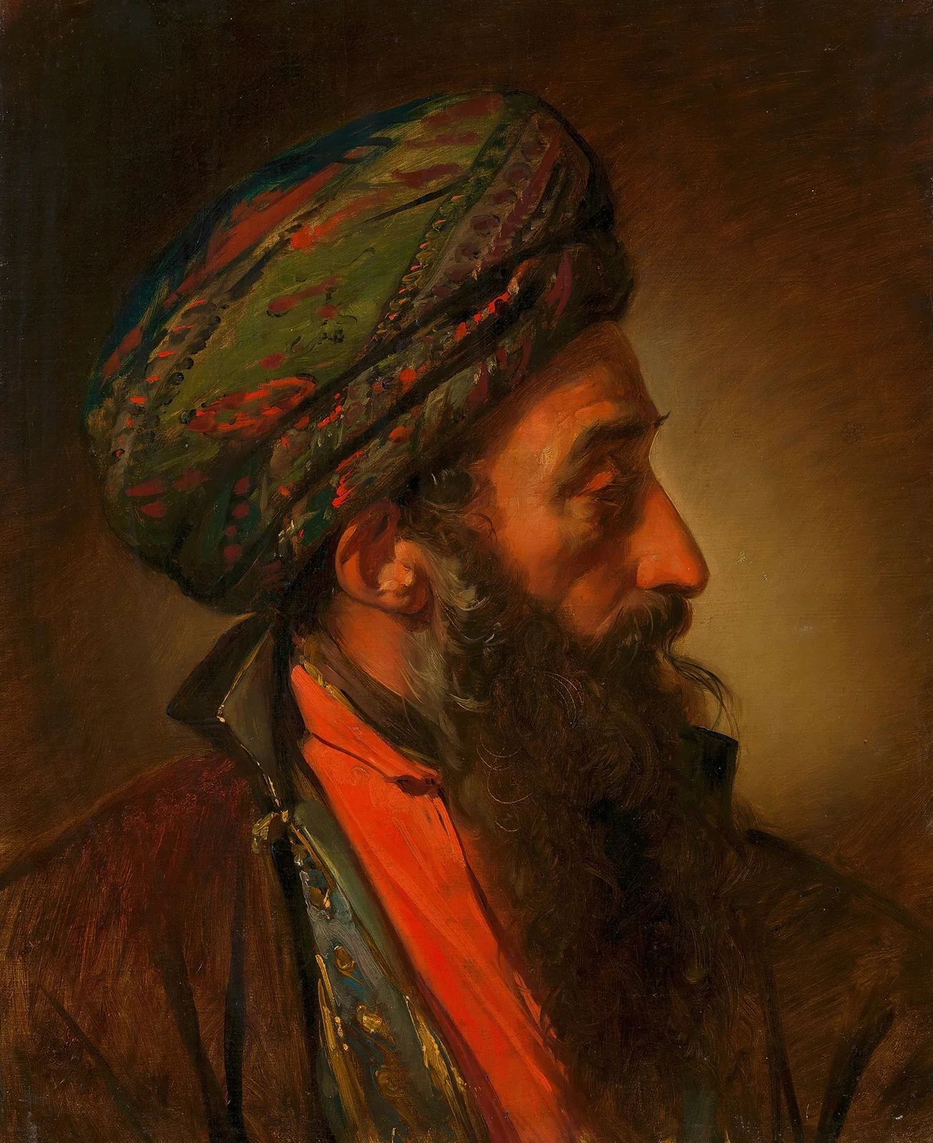 Ein Türke (Studienkopf) av Friedrich von Amerling