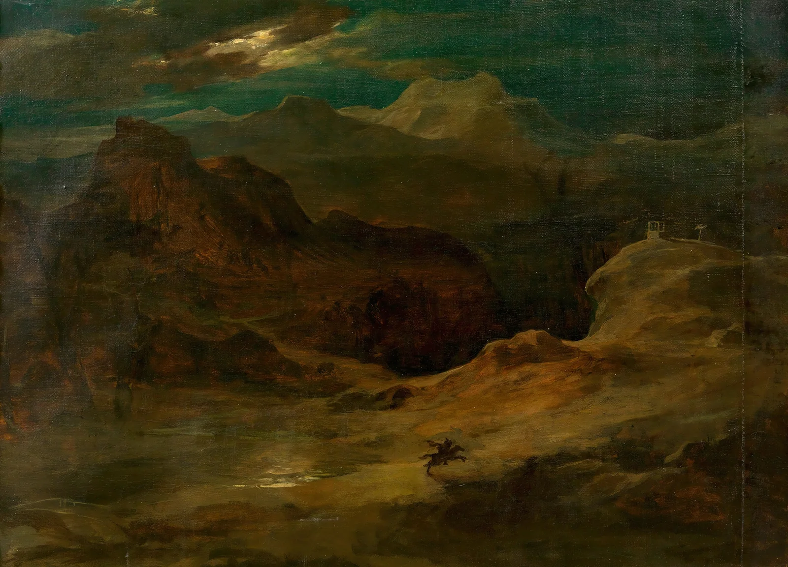 Mondlandschaft (Walpurgisnacht) av Friedrich von Amerling