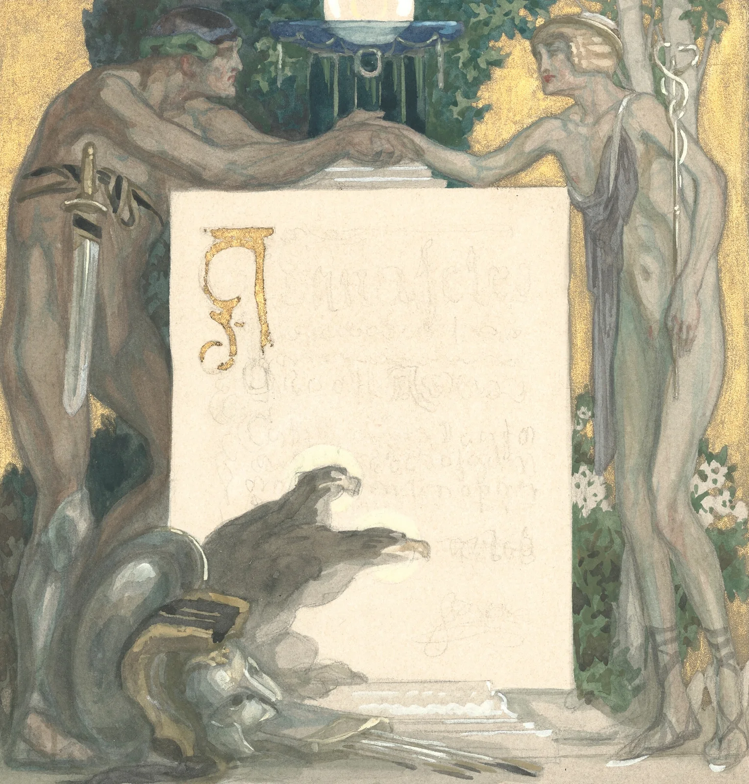 Design for Frontispiece av Franz von Bayros