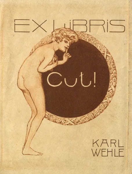 Ex Libris Karl Wehle av Franz von Bayros