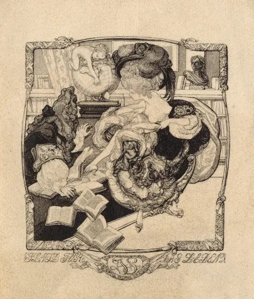 Exlibris Platz für das Leben av Franz von Bayros