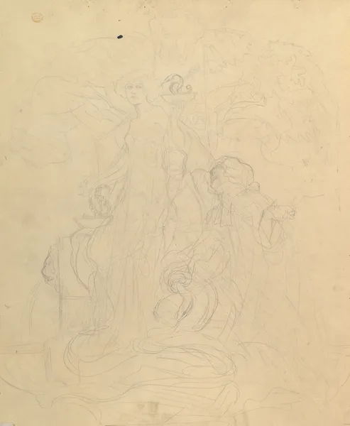 Study for a Bookplate with St. George Rescuing a Maiden from a Dragon. – nr 2 av Franz von Bayros