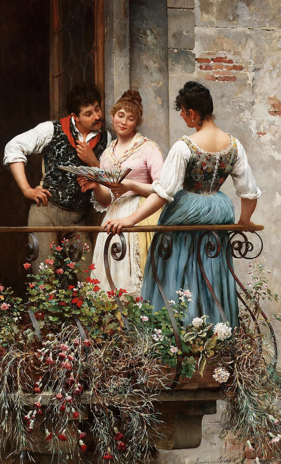 A Favourite Fan av Eugen von Blaas