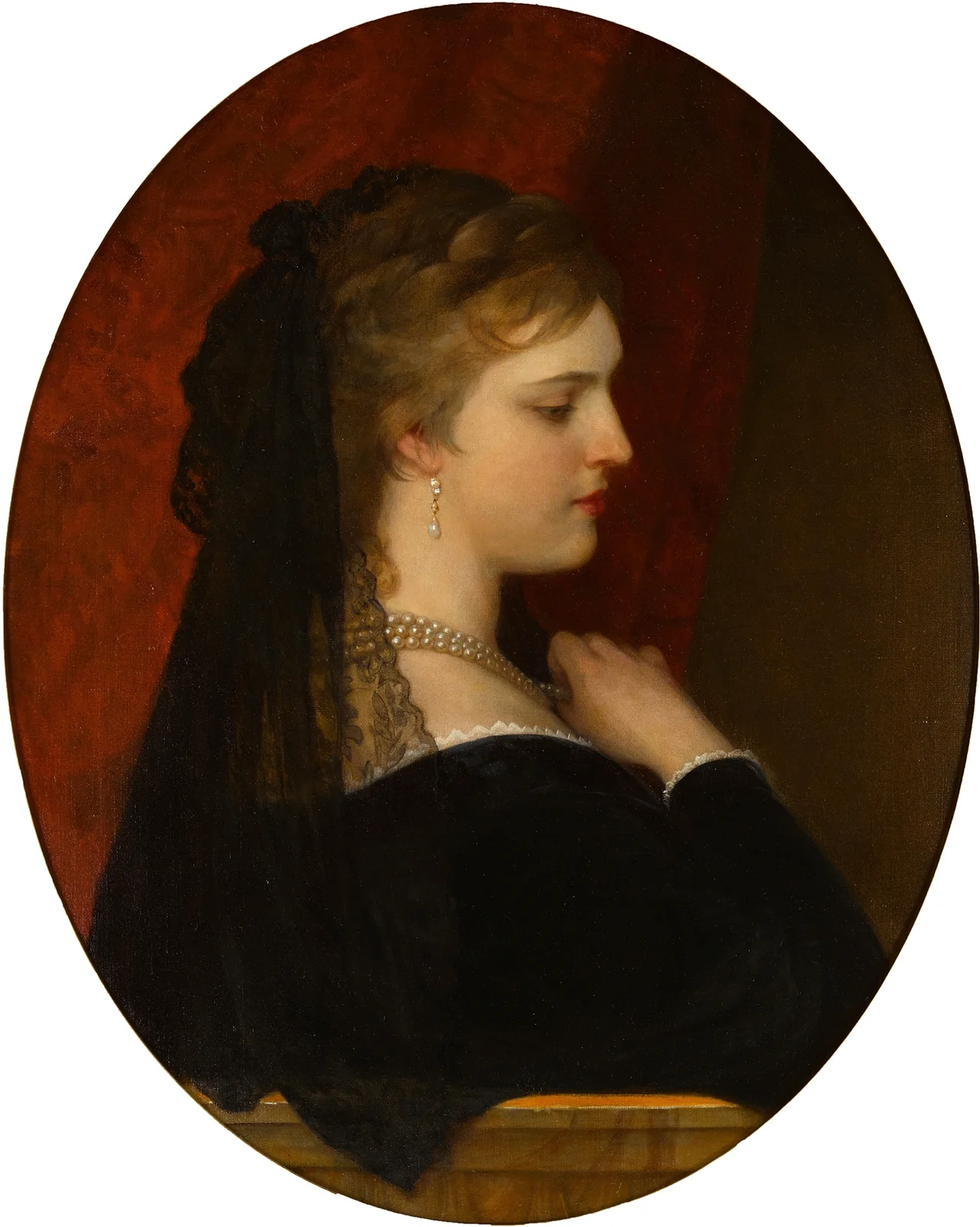 A Venetian lady av Eugen von Blaas