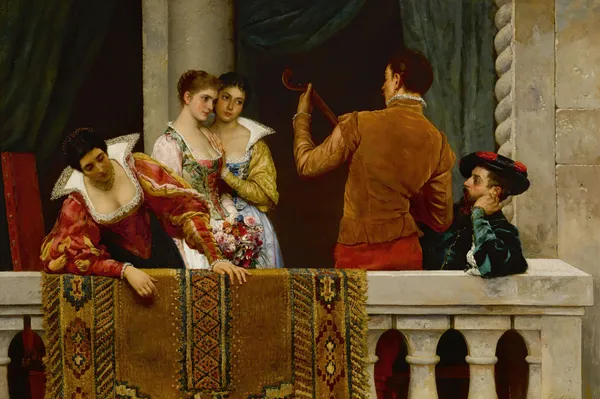 Festival day, venice av Eugen von Blaas