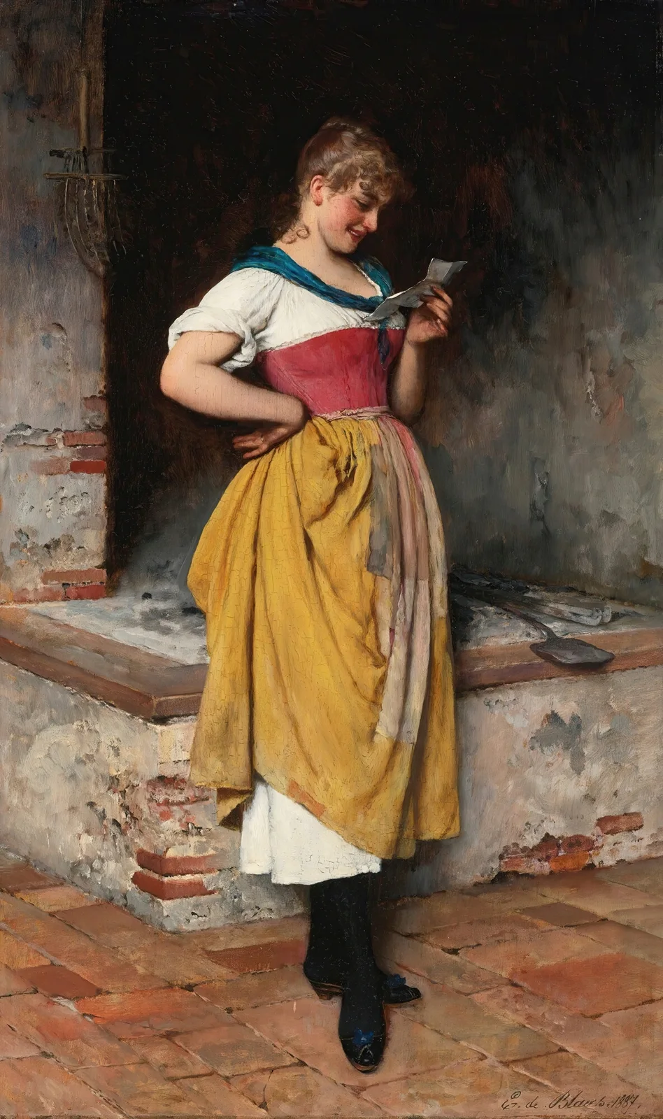 Good news av Eugen von Blaas
