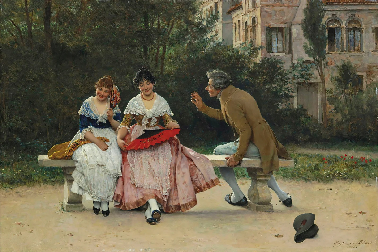 In the Park av Eugen von Blaas