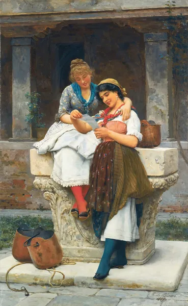 The Love Letter av Eugen von Blaas