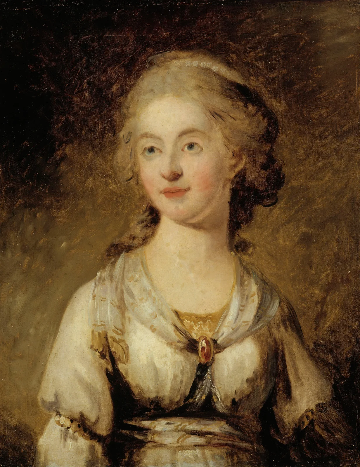 Skådespelerskan Anna Sofia Hagman av Carl Frederik von Breda