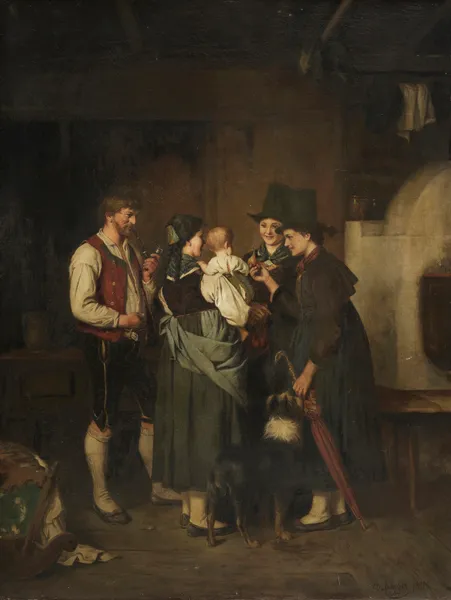 Besuch der Tanten av Franz von Defregger