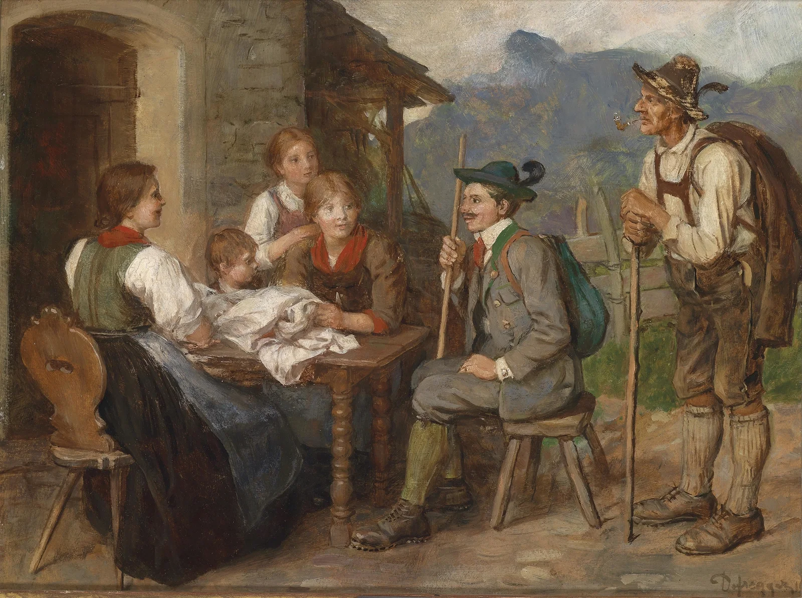 Salon-Tiroler av Franz von Defregger