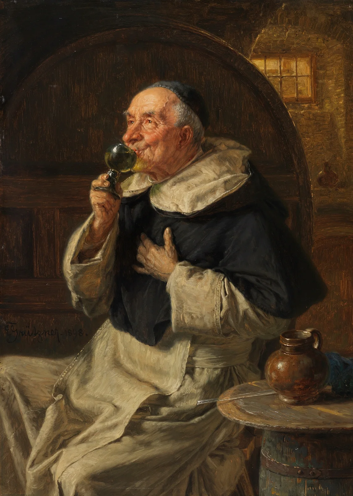 Die Weinprobe av Eduard von Grützner