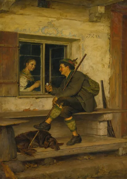 The Tyrolean traveler av Eduard von Grützner
