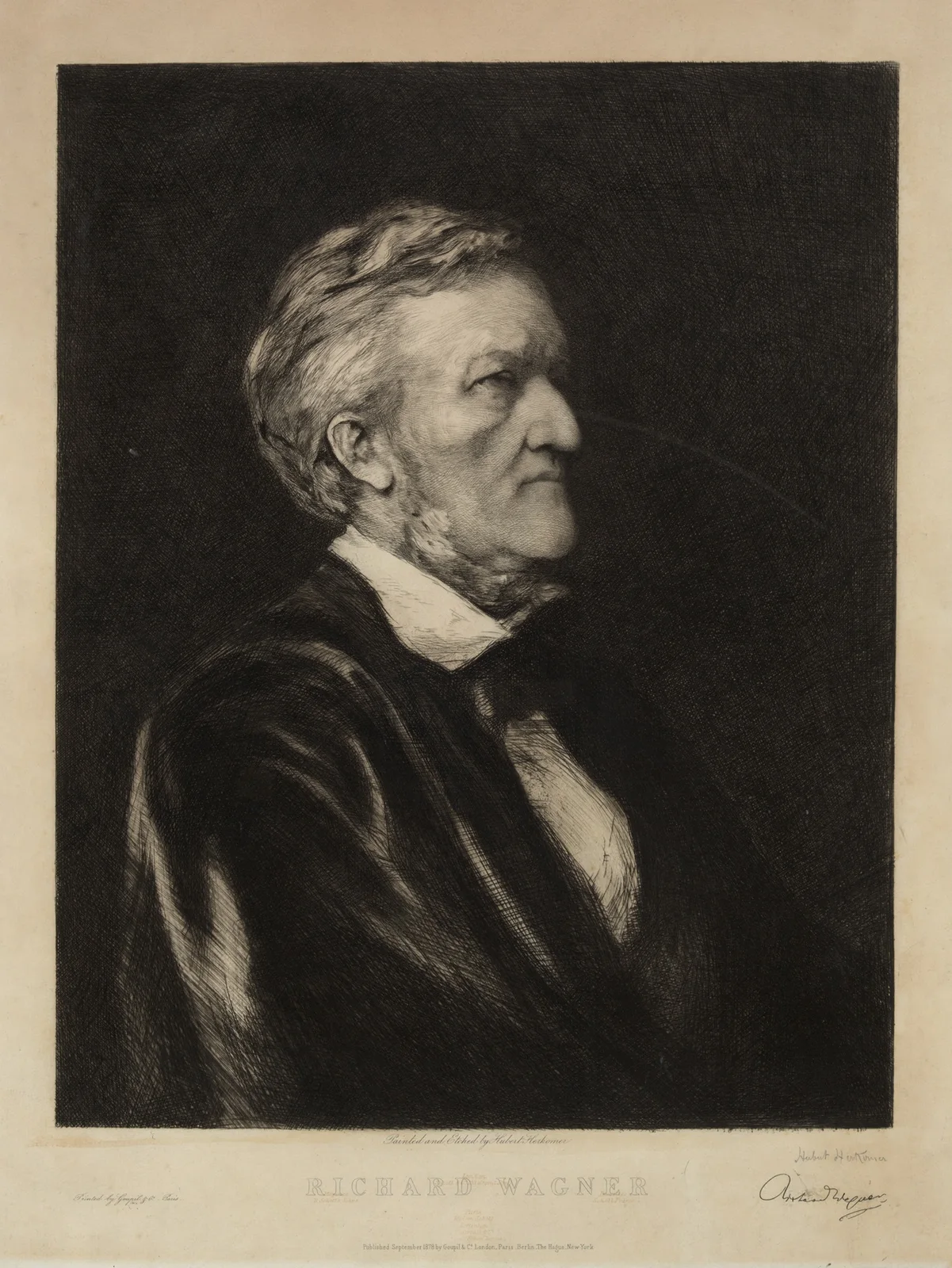 Richard Wagner av Sir Hubert von Herkomer