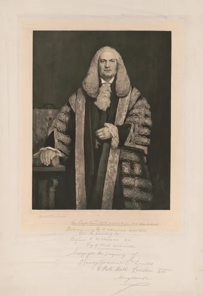 The right honble Lord Herschell av Sir Hubert von Herkomer