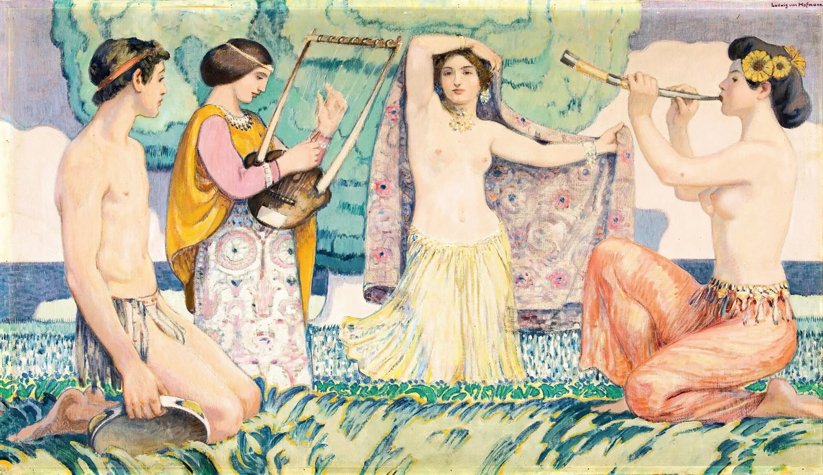 Arcadian idyll av Ludwig von Hofmann