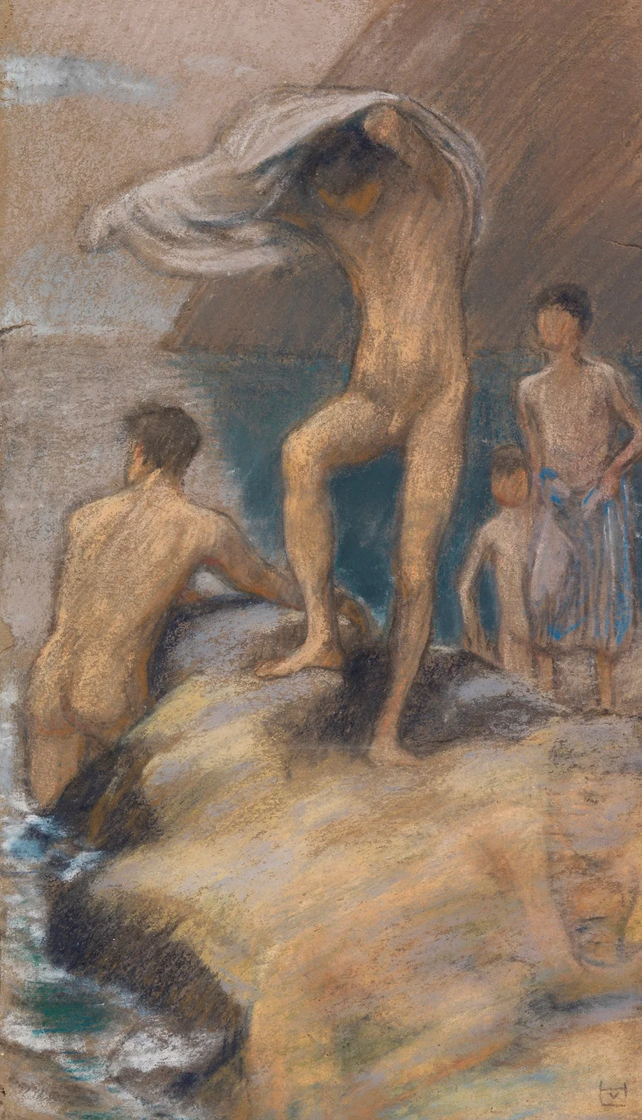 Badende Knaben av Ludwig von Hofmann