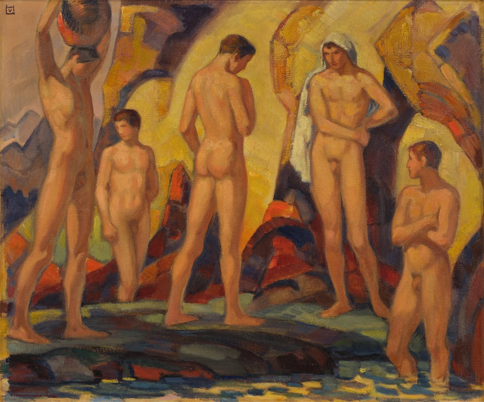 Bathers av Ludwig von Hofmann