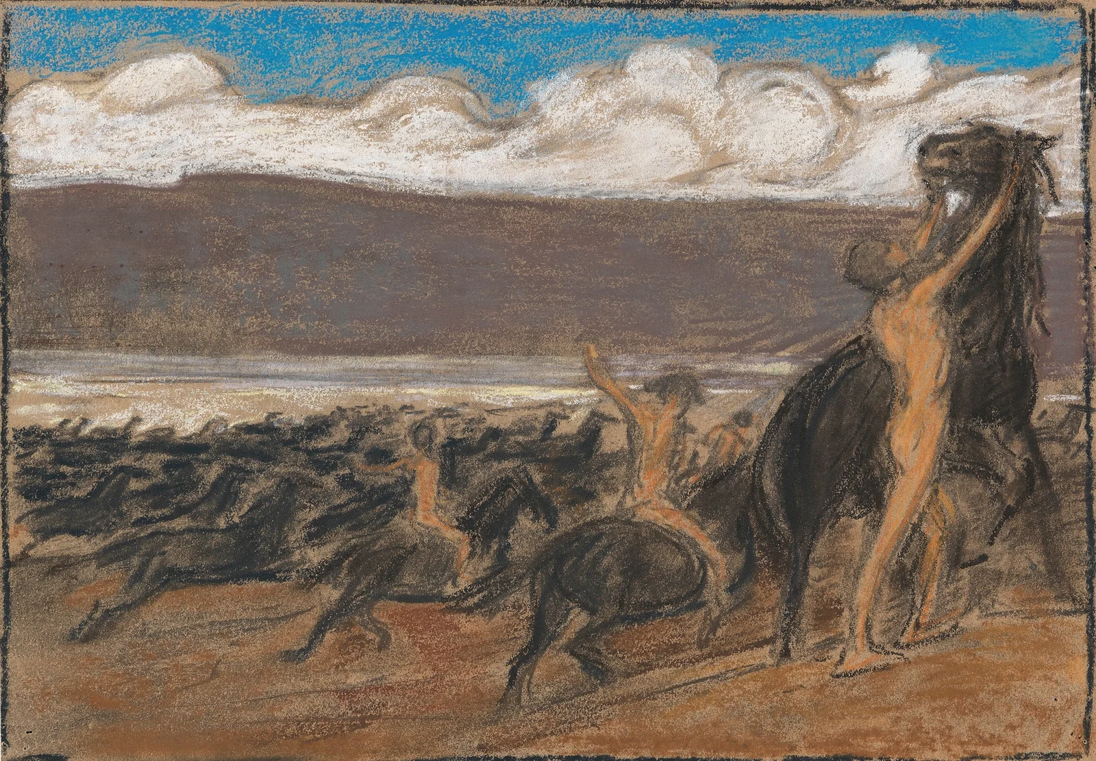 Pferdebändiger av Ludwig von Hofmann