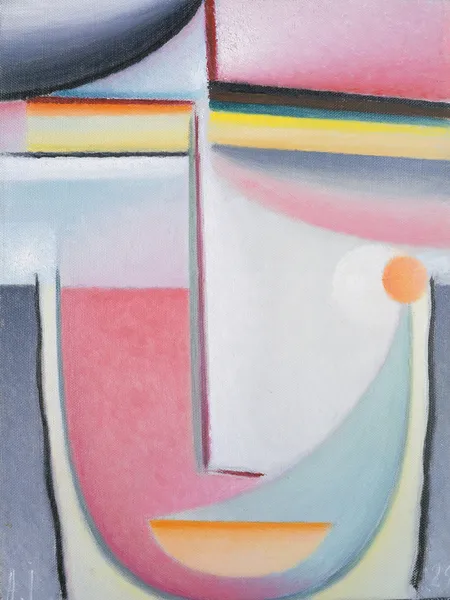 Abstract Head, Symphony in Pink av Alexej von Jawlensky
