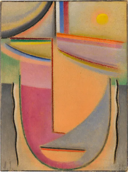 Abstrakter Kopf, 1927 – nr 1 av Alexej von Jawlensky