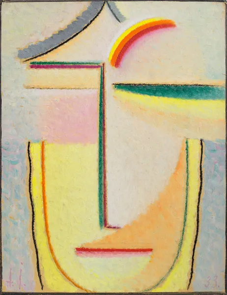 Abstrakter Kopf, 1933 – nr 3 av Alexej von Jawlensky