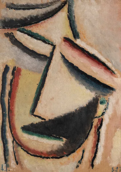 Abstrakter Kopf, 1927 – nr 2 av Alexej von Jawlensky