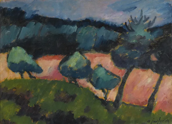Bäume und Dünen in Prerow (Trees and dunes in Prerow) av Alexej von Jawlensky