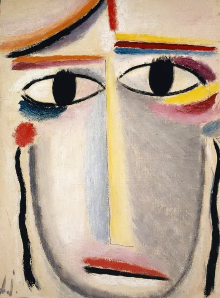 Female Head av Alexej von Jawlensky