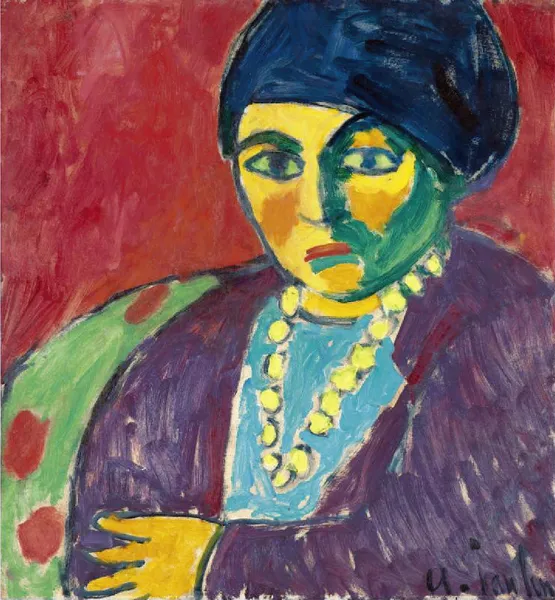 Female Head, Helene av Alexej von Jawlensky