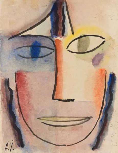 Frauenkopf Femina av Alexej von Jawlensky