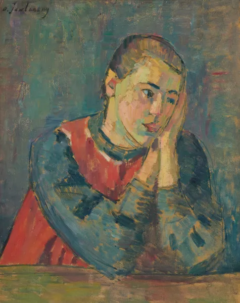 Kind Mit Gestütztem Kopf av Alexej von Jawlensky