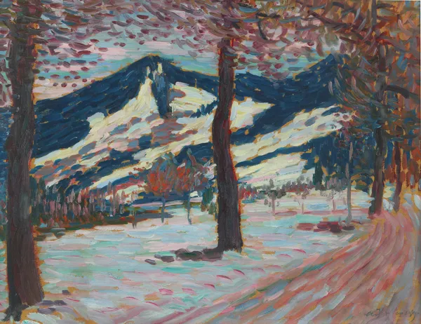 Landscape in Füssen (spring) av Alexej von Jawlensky