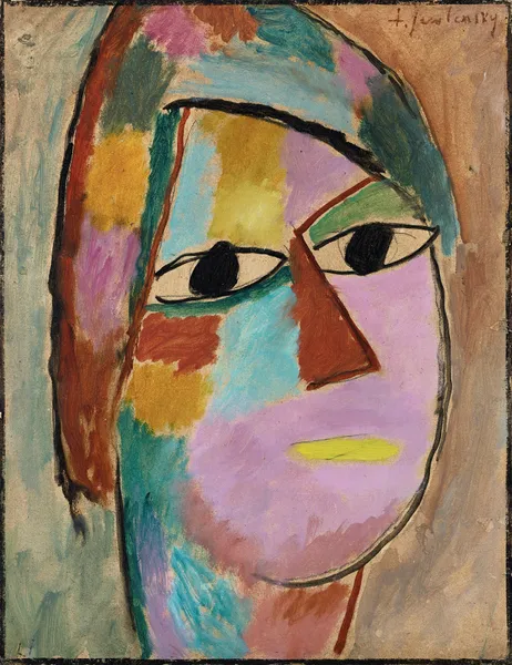 Mystical head av Alexej von Jawlensky