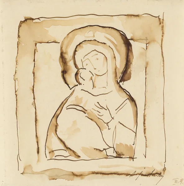 Ohne Titel (Ikone), 1929 av Alexej von Jawlensky
