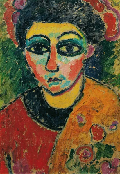 Portrait of a lady av Alexej von Jawlensky