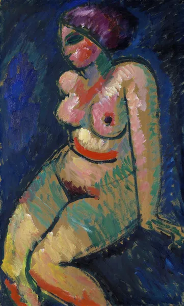 Seated Female Nude av Alexej von Jawlensky