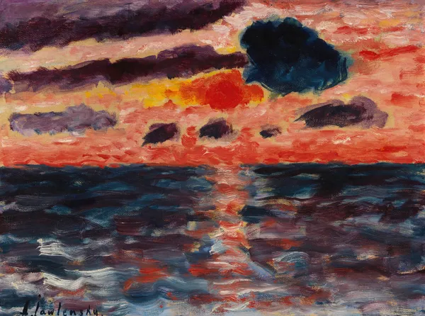 Sonnenuntergang, Borkum av Alexej von Jawlensky