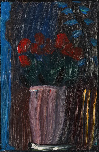 Stillleben; Alpenveilchen Erblühen av Alexej von Jawlensky