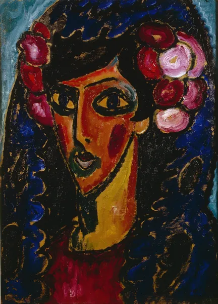 The Blue Mantilla av Alexej von Jawlensky