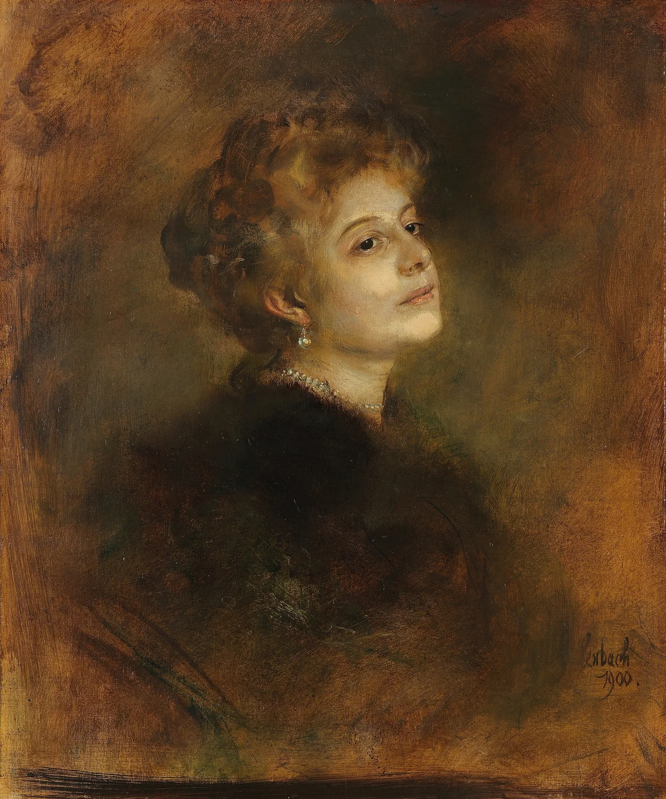 Lily von Poschinger, 1900 av Franz von Lenbach