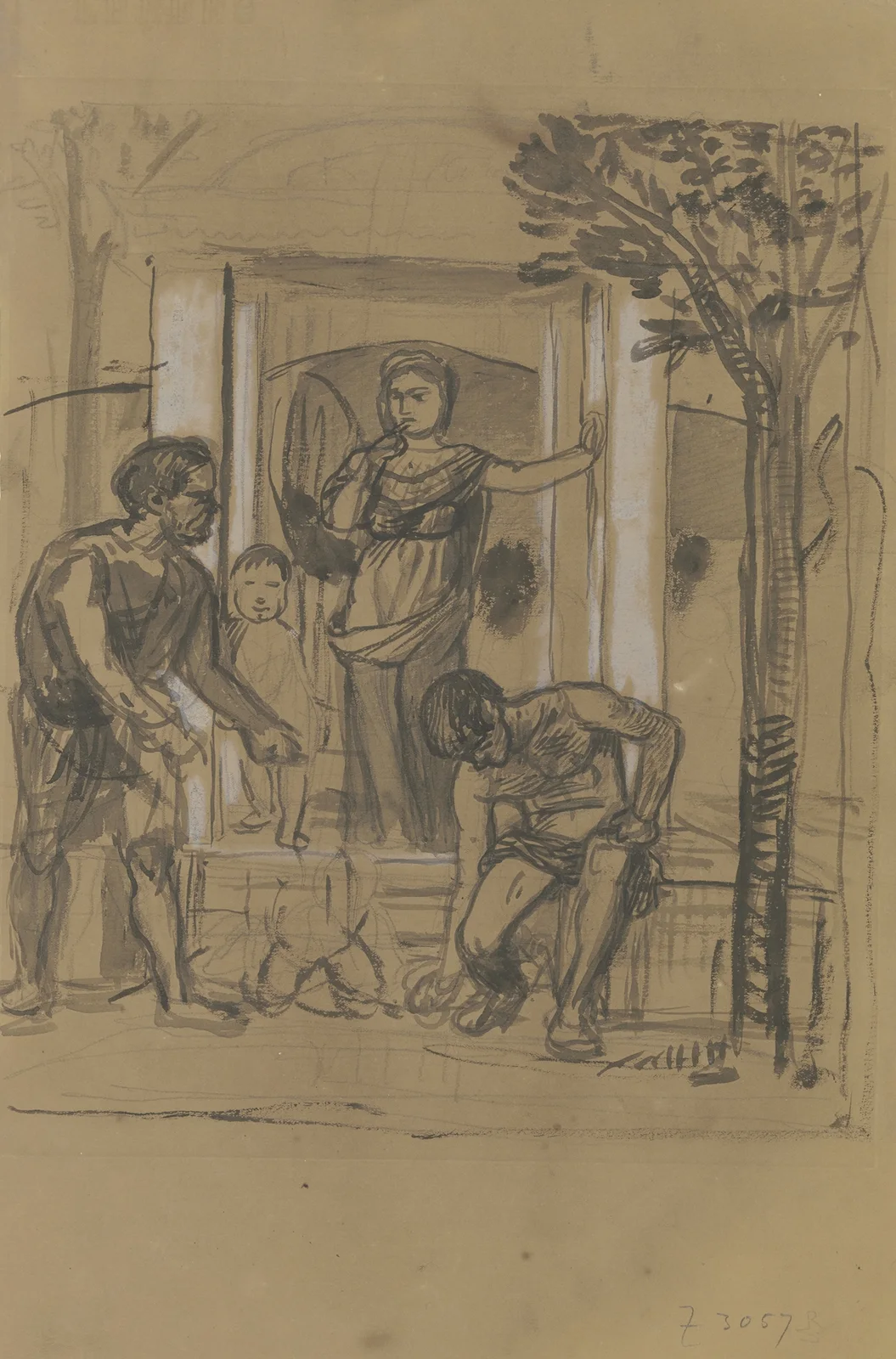 Idyll II av Hans Von Marées